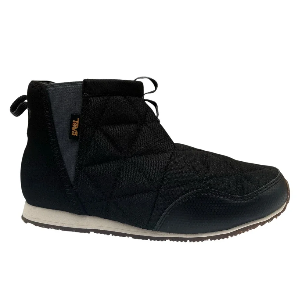 Teva Reember Big Boys Girls Water-resistant  Cozy Ankle Booties Size 4 Black